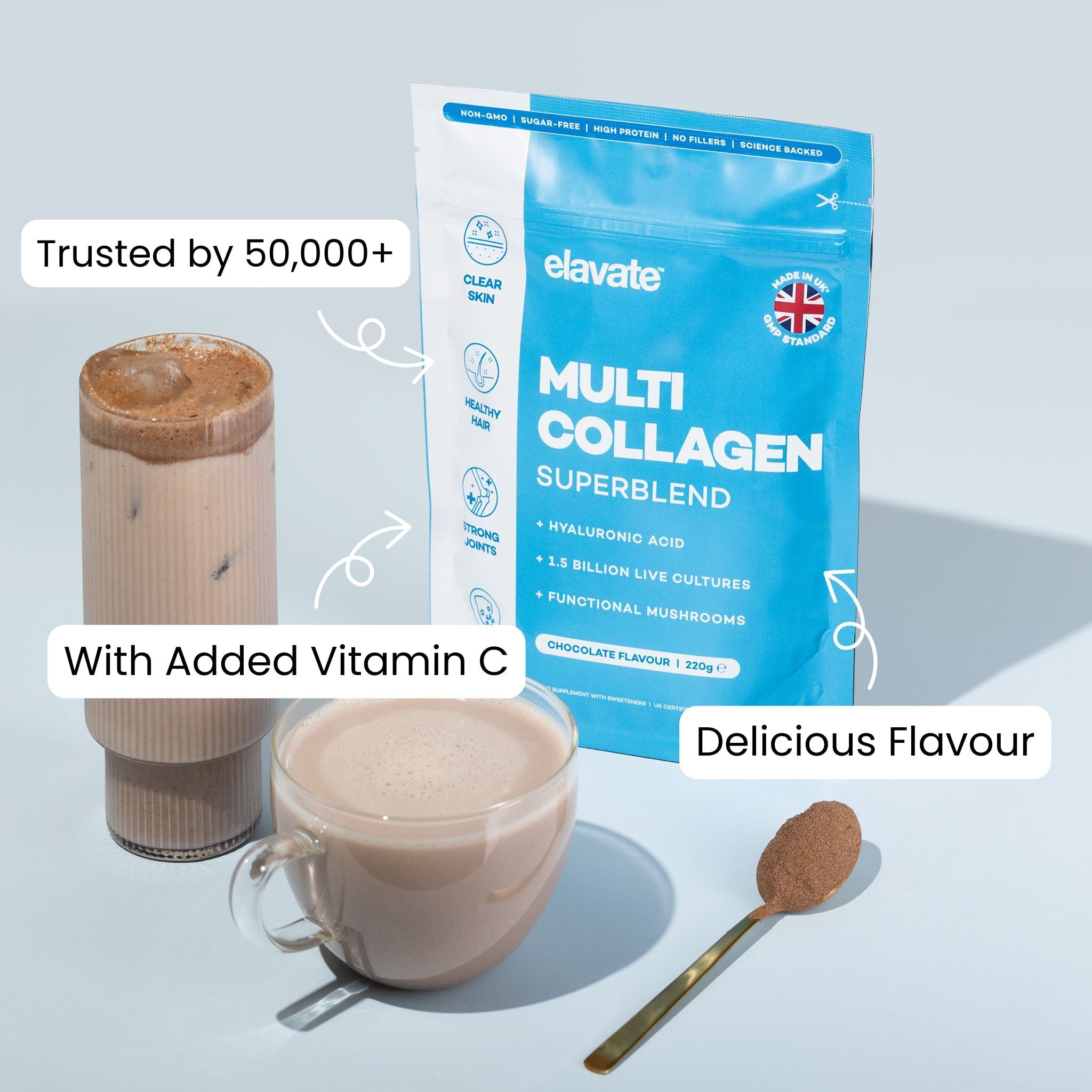 Elavate collagen drink